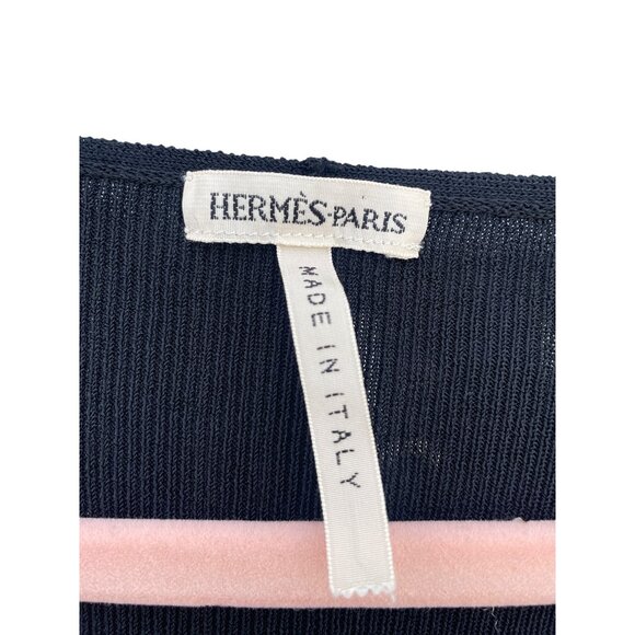 Hermes Womens Black Knitted Long Sleeve Winter Pullover Sweater Size XS - Picture 2 of 13